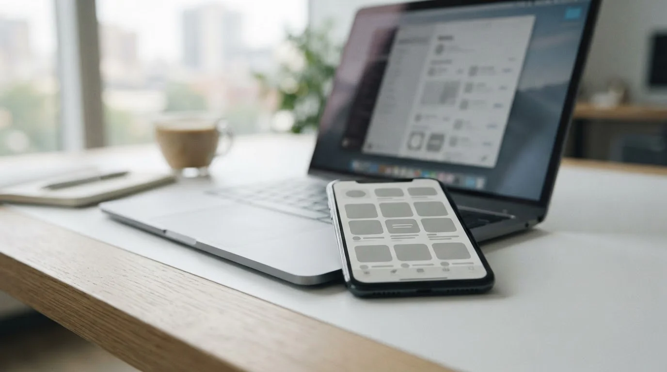 Smartphone mostrando interfaces de diferentes tiendas de aplicaciones para descargar apps de apuestas